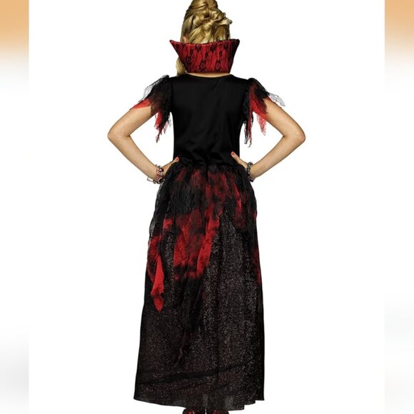 Girls Royal Countess Emperor Red and Black Gothic Dress - Size Medium 8-10 NWT - Picture 5 of 6